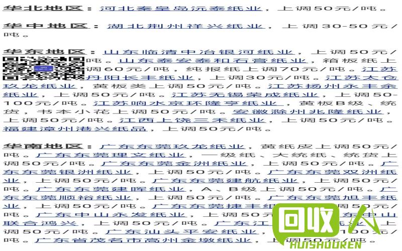 废纸回收价格及影响因素 废纸收购价多少一斤